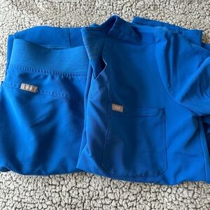 Figs set, royal blue size small top and bottom